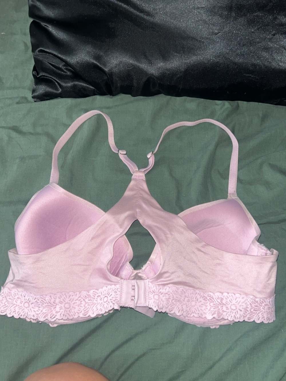 aerie Light Pink Lace-Back Racerback Bra